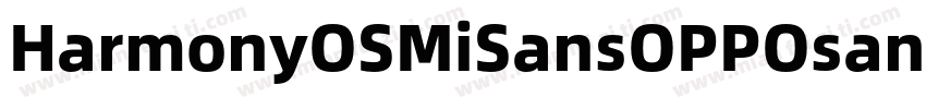 HarmonyOSMiSansOPPOsansAlibaba P字体转换